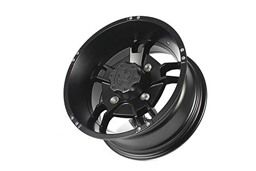 Pro Armor CA1407RYBL 14" Ryder UTV Wheel Rim, Front 14x7 Matte Black, 4x137 Lug Pattern, for Can-Am Maverick Max X3 - Thumbnail 4