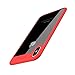 iPhone X Case, Vinve Anti-Scratch Shockproof [ Perfect Fit ] Cover Clear Hard Back Panel + TPU Bumper Slim Case for iPhone x -Red