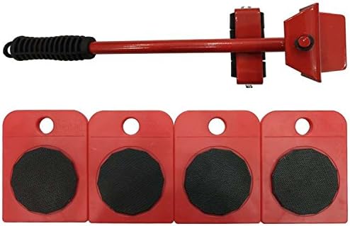 8th team (Yellow) Furniture Movers Lifter- Lift System One Moves Furniture Lifter and 4 Furniture Moving Sliders for Heavy Furniture & Appliance Lifting (red)