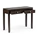 Simpli Home INT-AXCCOS-CON-CF Cosmopolitan Solid Wood 38 inch wide Contemporary Console Sofa Table in Coffee Brown