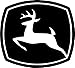 JOHN DEERE Logo CHROME Decal 5" X 4.5" MIRRORED VINTAGE STICKER for TRUCK Wall Tractor