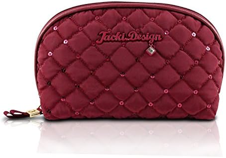 Set of 15 Bella Donna Dome Cosmetic Bag - Burgundy