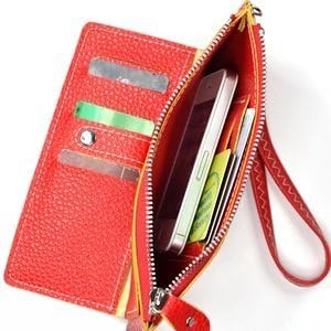 KLOUD City synthetic leather leechee pattern women purse with an outer pocket