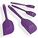 4 Silicone Spatula kit, Purple