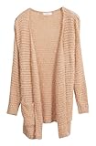 Mayuki Women's Cardigan Long Cut Sweater with Pockets