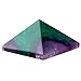 SUNYIK Fluorite Quartz Pyramid Healing Figurine 1-1 1/8 inch