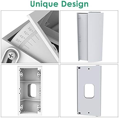 Angle Mount Compatible Ring Wi Fi Enable Doorbell Ring Video Doorbell 2 White 30 To 55 Degree Replacement Angle Adjustment Adapter Mounting Plate Bracket Wedge Corner Kit Cavn Adjustable Tools Home Improvement Door