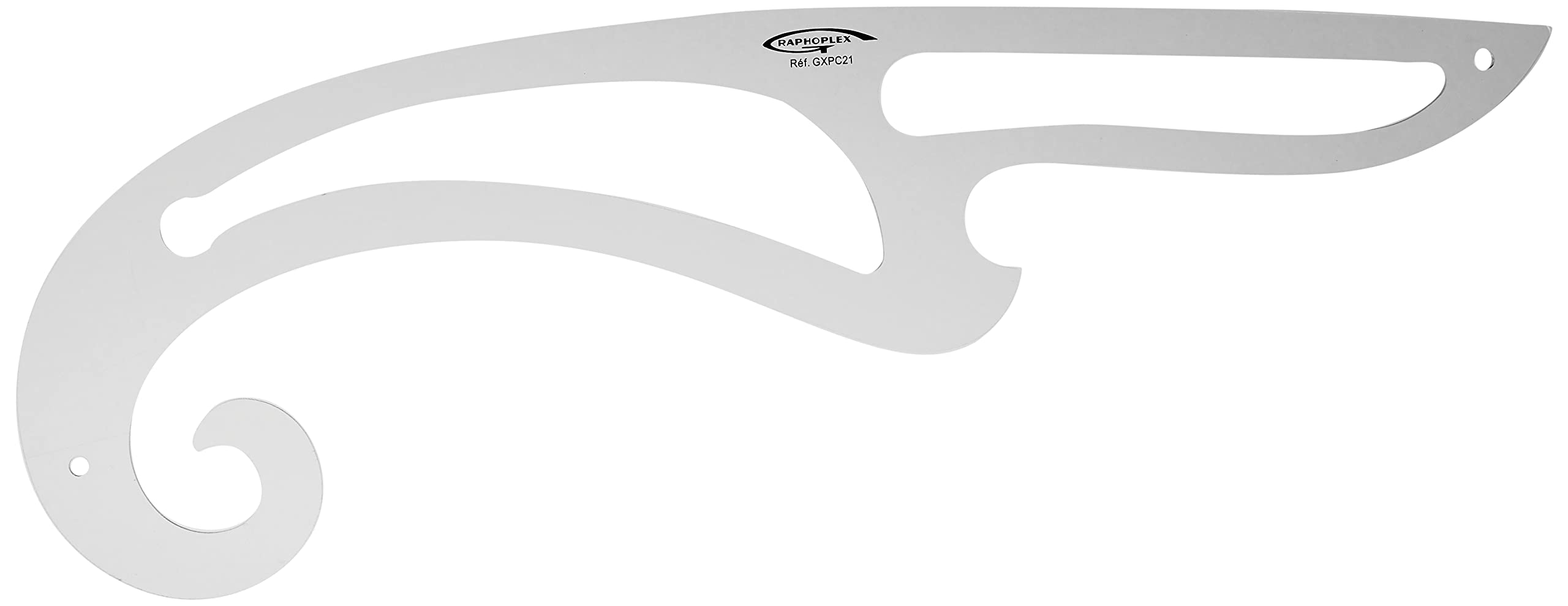 Graphoplex Curve in Transparent Altuglas 41,50 cm Transparent