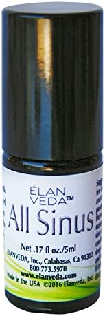ElanVeda All Sinus Respiratory Relief Essential Oil Blend Relieves Nasal Congestion, Breathing from Cold, Allergy - Therapeutic Grade Aromatherapy 100% Natural Organic 5 ml