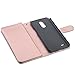 UrbanDrama LG Stylo 3 Case LG Stylo 3 Plus Case, LG Stylo 3 Wallet Case Flip Folio Kickstand Cover Sparkly PU Leather Card Slot Protective Case for LG Stylo 3 LG Stylo 3 Plus 5.7 inch 2017, Rose Gold