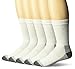 Fruit of the Loom Men's Cotton Work Gear Crew Socks | Cushioned, Wicking, Durable | 5 Pack