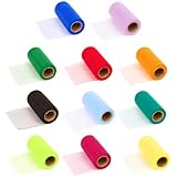 Falk Fabrics Tulle Spool for Decoration, 6-Inch by 25-Yard, Pansy