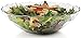 Circleware Pastoral Decorative Glass Fruit and Salad Bowl Dish Plate, 10.5