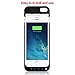 iPhone 5 5S 5C SE Battery Case 4600mAh, Gixvdcu Extended Rechargeable Protective Charger Cover Built in Extra USB Power Bank for iPhone 5 5S 5C SE – Black