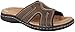 Dockers Mens Sunland Casual Slide Sandal Shoe, Dark Brown, 12 M