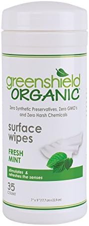 Greenshield Organic, Biodegradable Surface Wipes, 35-Count (pack Of 6) by GreenShield Organic
