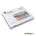 KINGART Metallic GEL STICK Set, Artist Pigment Crayons, 12 Rich Metallic Colors, Water Soluble, Creamy, and Odorless, Use on Paper, Wood, Canvas and more