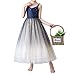 Glamulice Champagne Flower Girls Dresses Wedding Bridesmaid Princess Spaghetti Strap Sparkle Tulle Ombre Dress Birthday Party Pageant Dance Ballgown Navy Blue Girl Fancy Holiday Formal Maxi Gown 11 12