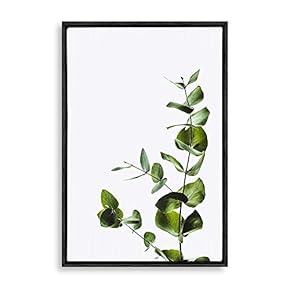 Framed Canvas Wall Art Green Plants Canvas Prints Home Artwork Decoration for Living Room,Bedroom - 16x24 inches