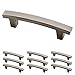 Franklin Brass Pierce (10-Pack) Cabinet Handles 3' Hole Center Heirloom Silver Kitchen Drawer Pulls Dresser, Furniture Hardware P29519K-904-B