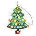 DomeStar Advent Calendar, Countdown up to 25 Days Christmas Tree Calendar Felt Hanging Decorations