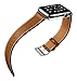 Apple Watch Band 42mm,Voken Genuine Leather iwatch Strap Replacement Band with Stainless Metal Clasp for Apple Watch Series 3/2/1 Sport and Edition (Brown, 42mm)