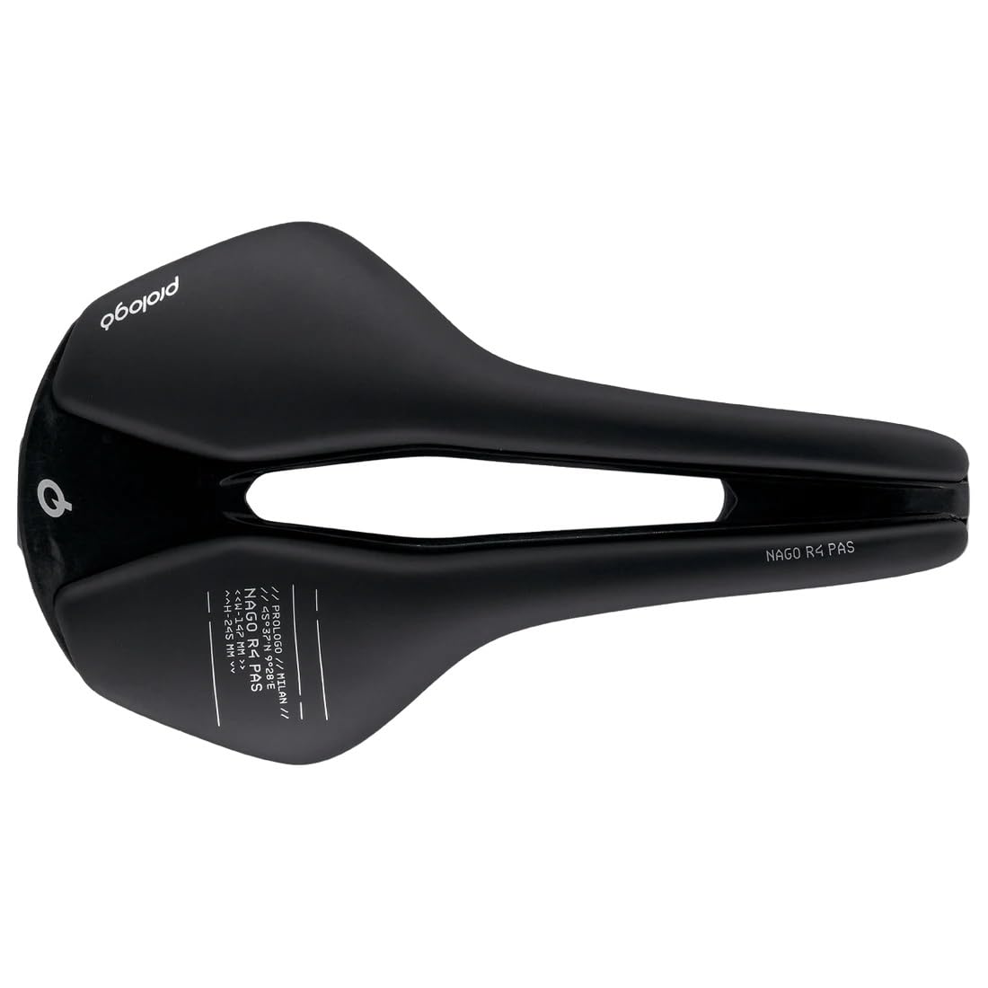 Prologo Nago R4 PAS Nack Road Saddle, Hard Black, 147mm