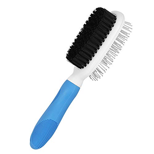 TANCUDER Dog Brush Cat Brush Longhair Fur Brush for British Shorthaired Cats, Perserkatz, German Shepherd, Delicate Hide, Blue (Best Brush For British Shorthair Cat)