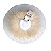 ERaBLe(TM) Shoe Clips for Women Shoes Decoration with Fur pom pom 1 pair (Beige)