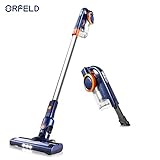 Orfeld Cordless Vacuum Cleaner, 2 in 1 Stick Vacuum Cleaner with 16 kPa Powerful Suction, Up to 50 Minutes Autonomy for Home and Car Cleaning - Blue