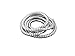 Drag Specialities DS223001 Chrome Spiral Cable Wrap/Wire Tidy, Large