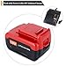 Lasica 2 Pack PC18B 4000mAh 18V Lithium Battery - Compatible with Porter Cable 18 Volt Cordless Power Tools Battery PC18BL PC18BLX PCC489N PC188 PCXMVC Replacement for Porter Cable 18-Volt Battery