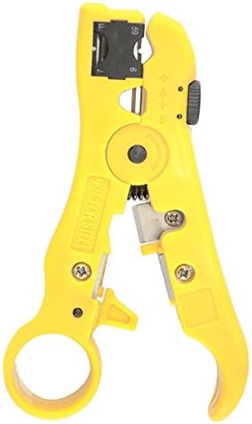 Multifunction Coaxial Cable Stripper All-In-One Coax Stripping Hand Tool Clamshell for RG59/6/7/11