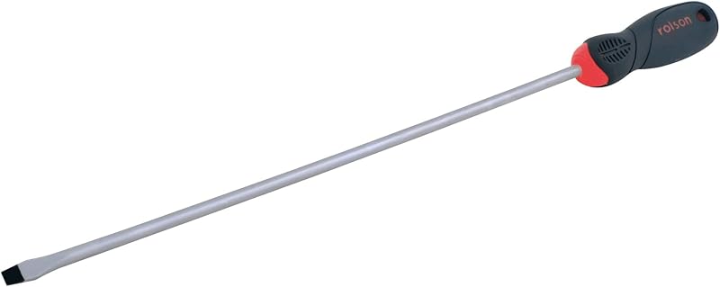 Rolson 29157 6 x 300mm Slot Screwdriver Magnetic Tip Rubber Grip High Durability