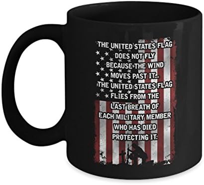 Military Mug-The United States Flag Does Not Fly Because The Wind Moves Past It...- United States Army Coffee Mug-Veteran Gifts
