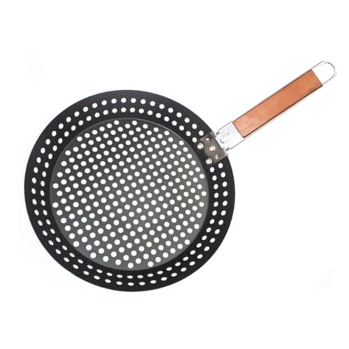 Sosoport Non Stick Folding Pizza Pan Bbq Grilling Bakeware Scratch Resistant for Outdoor Cooking Home Use for Baking Pizza Pies
