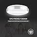 LEDGLE 25W LED Ceiling Lights, 13.6in, 220W Incandescent Bulbs Equivalent, 1800lm, Lighting for Bathroom, Kitchen, Hallway, Flush Mount Ceiling Light, 6000K Daylight White