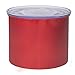 Planetary Design Airscape Stainless Steel Coffee Canister | Food Storage Container | Patented Airtight Lid | Push Out Excess Air Preserve Food Freshness (Small, Candy Apple Red)