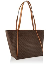 Michael michael kors Whitney bolsa cierre superior grande, color café
