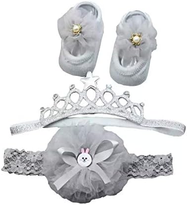 RV Designs 2 Headbands & Pair of Socks for Baby Girl
