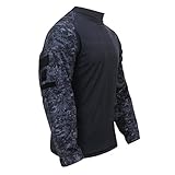 Rothco Military Fire Retardant NYCO Combat Shirt, Midnite Digital Camo