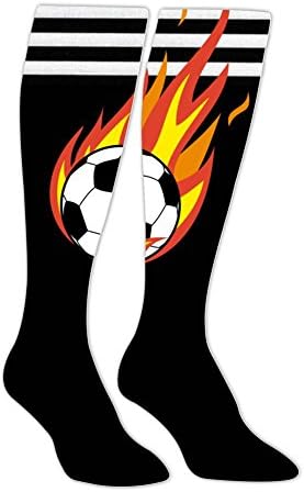 NiceCT Fire Soccer Cool 3D Print Stockings For Man And Women