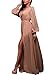 Happy Sailed Women Night Club Shimmer Slit Goddess Slit Dress, Medium Pink