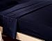 Silk Soft Satin Bed Sheet Set,Anti Slip Satin Sheet Sets,Luxury Sheets with Satin Pillow Cases,15 Inch Deep Pocket Fitted Sheet, Queen Sheet Set in Navy