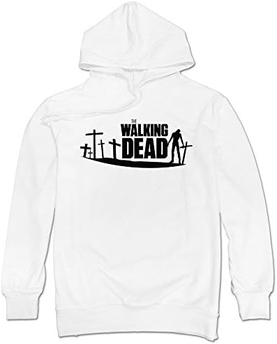 Men The Walking Dead Wall Decal Sticker Sweatshirt White XL