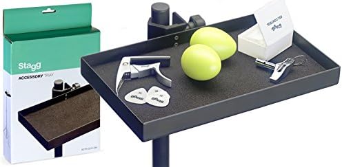 STAGG ACTR-2515 BK Accent Tray with Clamp for Stand