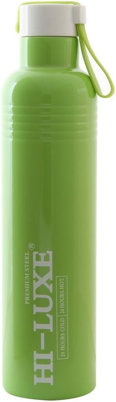HI LUXE Thermo Steel Premium Steel 750 ML VACCUM Flask Bottle - Cruiser Green