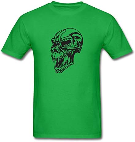 PEILIN Customised Skull Puzzles Bright green Men's T-Shirt XXL