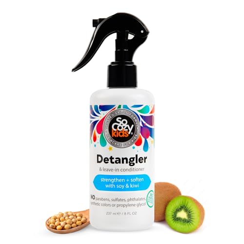SoCozy Detangler & Leave In Conditioner - Made for kids - Paraben-Free Leave In formula & Detangling for Frizzy Hair (237ml)