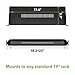 NavePoint Rack Mount Keyboard Shelf Shelves 19 Inch 1U Black 6 Inches (150mm) deep - Black